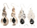 Eight Pairs Of Sterling Silver Earrings