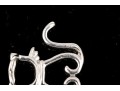 Sterling Silver Fun Diamond Set Sitting Cat Silhouette Pendant, App. 0.12 TCW