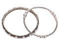 Michael Dawkins And Konstantino Sterling Silver Pair Of Balinese Patterning Slip On Bangle Bracelets