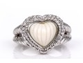 Judith Ripka Sterling Silver Collection Of Heart Motif Jewelry Pieces