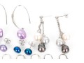 Collection Of Assorted Sterling Silver Cultured Freshwater Pearl And Ball Style Earrings