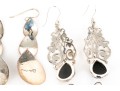 Eight Pairs Of Sterling Silver Earrings