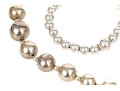 Sterling Silver Graduated Beaded Necklace And Bracelet
