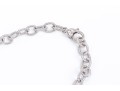 Judith Ripka Sterling Silver Beautiful Ribbed Link And Faux Pearl 