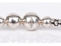 Michael Dawkins And Konstantino Sterling Silver Pair Of Balinese Patterning Slip On Bangle Bracelets