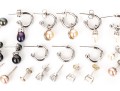 Collection Of Assorted Sterling Earrings, Including Cultured Freshwater Pearls Styles