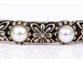 Michael Dawkins And Konstantino Sterling Silver Pair Of Balinese Patterning Slip On Bangle Bracelets