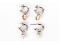 Collection Of Assorted Sterling Earrings, Including Cultured Freshwater Pearls Styles