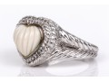 Judith Ripka Sterling Silver Collection Of Heart Motif Jewelry Pieces