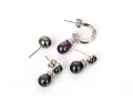 Collection Of Assorted Sterling Earrings, Including Cultured Freshwater Pearls Styles