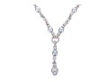Judith Ripka Sterling Silver Beautiful Ribbed Link And Faux Pearl 