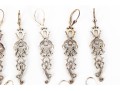 Six Pairs Of Sterling Silver Dangle Earrings