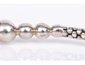 Michael Dawkins And Konstantino Sterling Silver Pair Of Balinese Patterning Slip On Bangle Bracelets