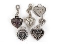 Judith Ripka Sterling Silver Collection Of Heart Motif Jewelry Pieces