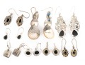 Eight Pairs Of Sterling Silver Earrings