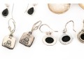 Eight Pairs Of Sterling Silver Earrings