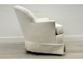 Classic Traditions Tufted Ivory White Club Chair