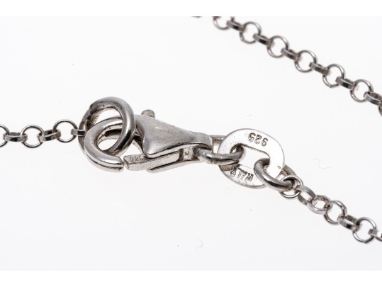 Sterling Silver Unique Cross Opera Length Necklace