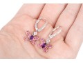 Sterling Silver Whimsical Butterfly Necklace And Matching Earrings,