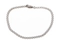 Sterling Silver Lovely Round Brilliant Cut CZ Line Bracelet