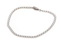 Sterling Silver Lovely Round Brilliant Cut CZ Line Bracelet