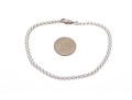 Sterling Silver Lovely Round Brilliant Cut CZ Line Bracelet