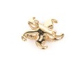 14k Yellow Gold Fun Textured Electroform Starfish Brooch
