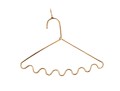14k Yellow Gold Whimsical Scalloped Wire Hangar Pendant