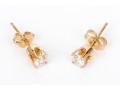 Classic 14K And Brilliant Cut Diamond Earrings, 0.32 TCW