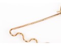 14k Yellow Gold Whimsical Scalloped Wire Hangar Pendant