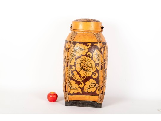 Traditional Handcrafted Thai Rice Basket Box