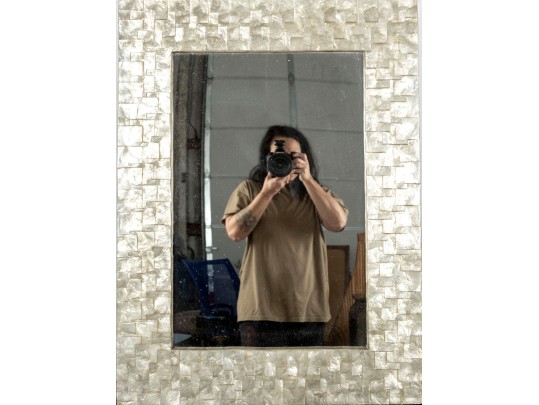 Mother Of Pearl Mosaic Mirror 