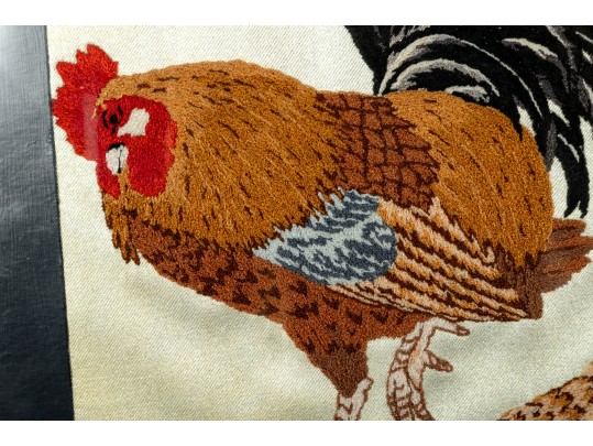 Stunning Satin Chicken Embroidery 