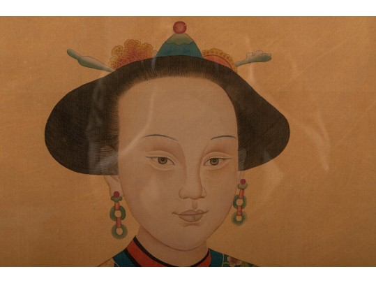 Large Antique Chinese Ancestral Portrait
