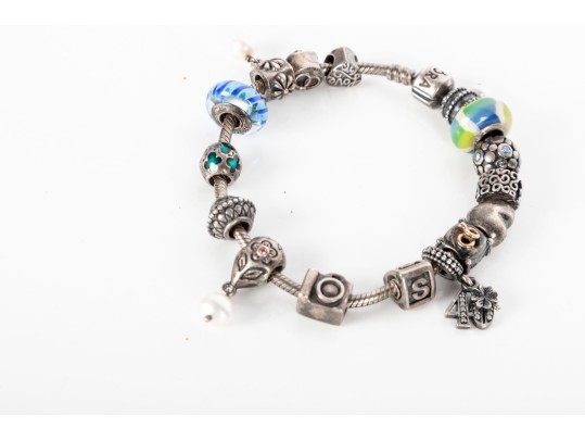 Sterling Silver Pandora Bracelet (Custom)