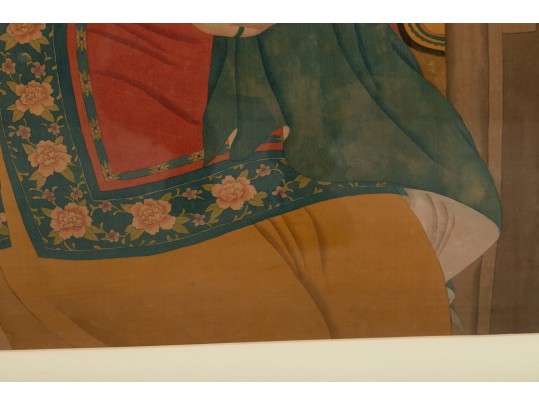 Large Antique Chinese Ancestral Portrait