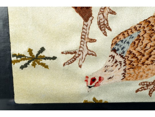 Stunning Satin Chicken Embroidery 
