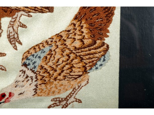 Stunning Satin Chicken Embroidery 