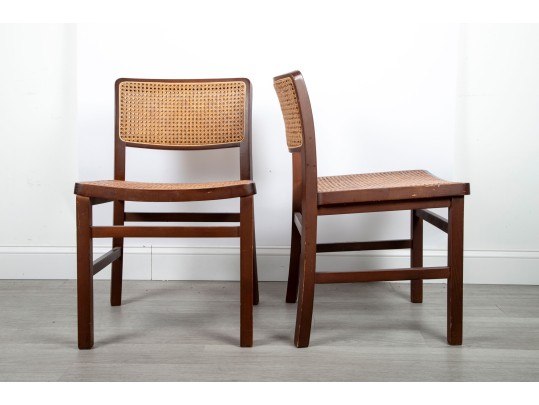 1970's Italian Cane Seat Chairs 