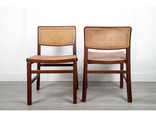 1970's Italian Cane Seat Chairs 