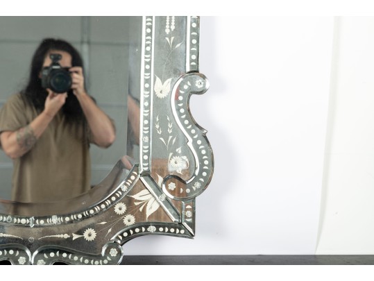 Etched Venetian Mirror 