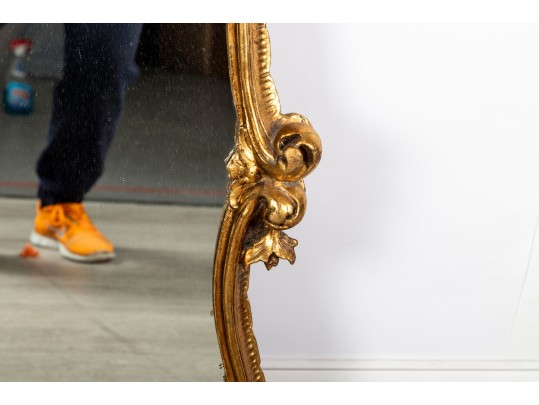 Baroque Louis XV Style Gilt Wall Mirror 