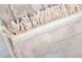 Hand-Knotted Ivory Oushak Style Rug (5'8