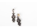 Collection Of Sterling Silver Native Tribal Earrings 