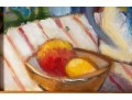 Hannah Cole Buie (American, B. 1955) Oil On Canvas Patio Still Life