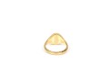 14k Yellow Gold Simple Vintage Oval Signet Ring, Size 3.5