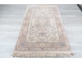Hand-Knotted Ivory Oushak Style Rug (5'8