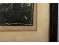 1929 Antique Madonna Woodcut -- Signed