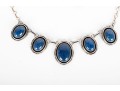 Lapis Lazuli Cabochon Necklace And Earrings 