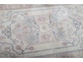 Hand-Knotted Ivory Oushak Style Rug (5'8